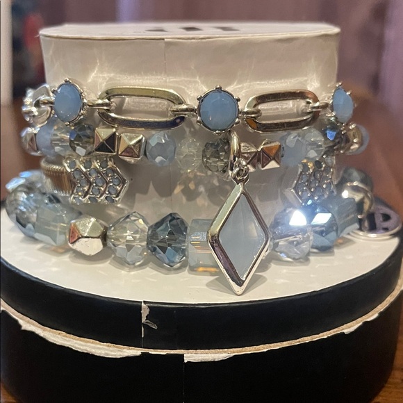 Bomb Party Jewelry - New in Box Bomb Party Bracelet Stack “Follow Your Arrow” RBP7224